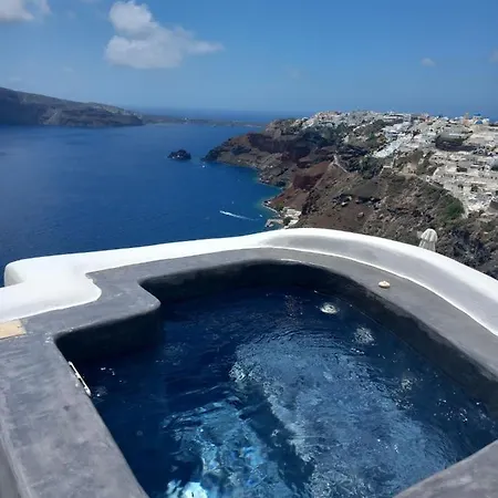 Captain John Oia-caldera,sunset & Volvano View Lägenhet Oia